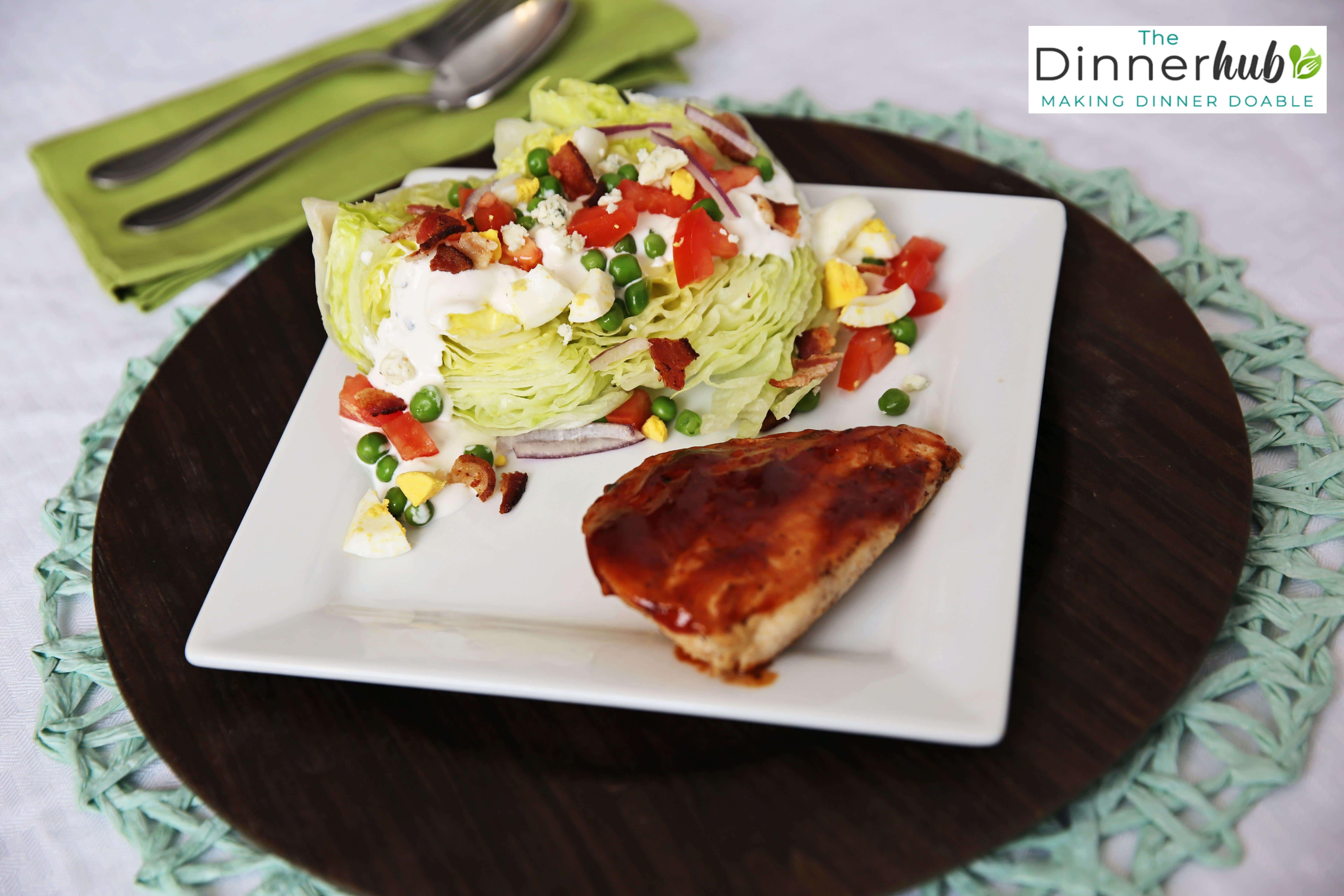 BBQ Chicken w/ Lettuce Wedge
